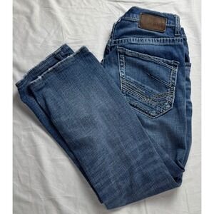 BKE Denim Jake Straight Leg Jeans Women's Size 29S Blue Distressed